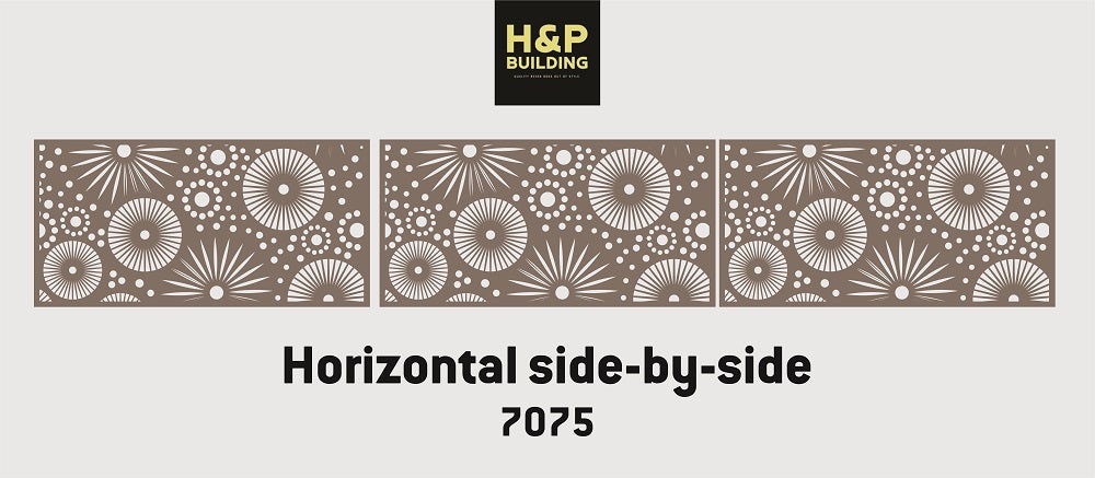 H&P Custom Made 30”x50” Steel Outdoor Freestanding Privacy Fence Screen and Panels