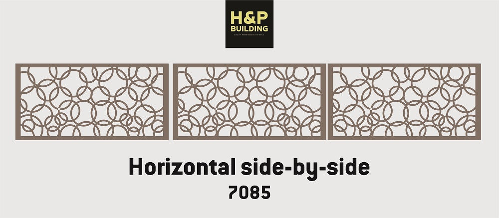 H&P Custom Made Privacy Fence Screen 30”x50” Steel Divider for Outdoor Garden Backyard Patio Decorative