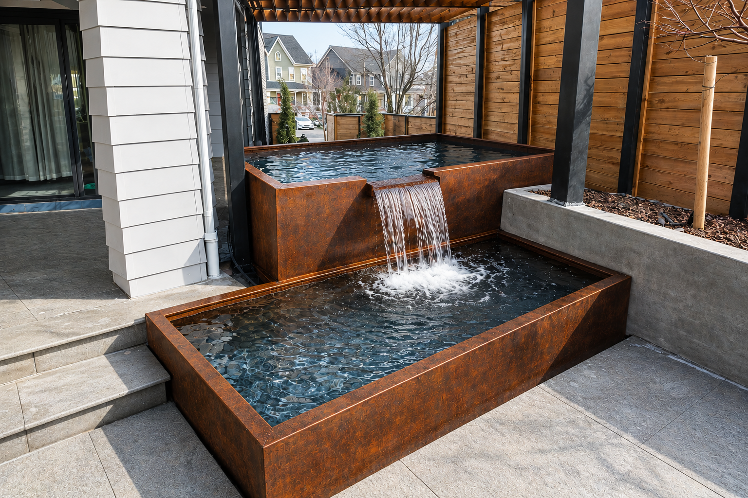 Custom Swimming Pool / Plunge Pool – Luxury Architectural Metal Pool