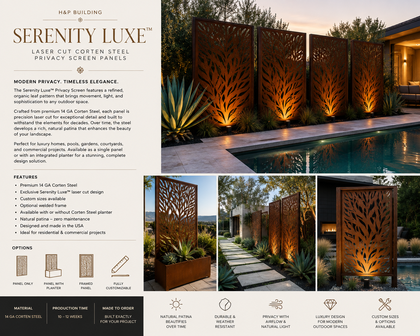 Corten Steel Fence: Fire-Resistant, Durable, and Maintenance-Free Elegance