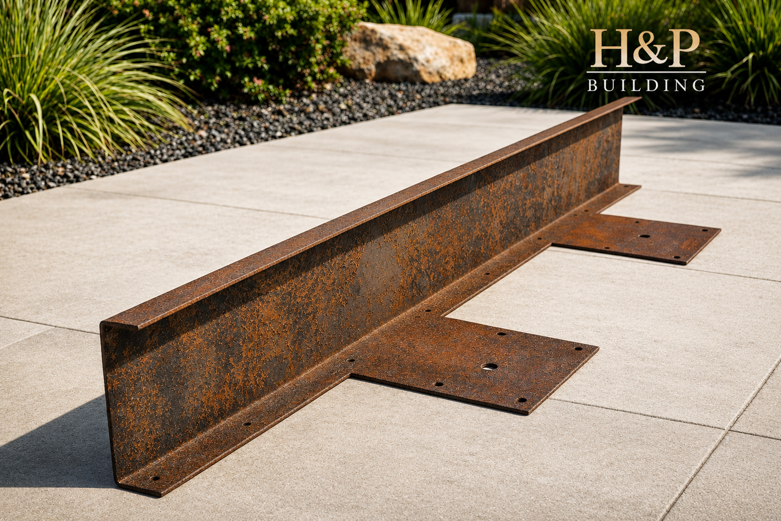 Custom Corten Steel Stair Risers | Landscape Step Edging | Modern Garden Steps