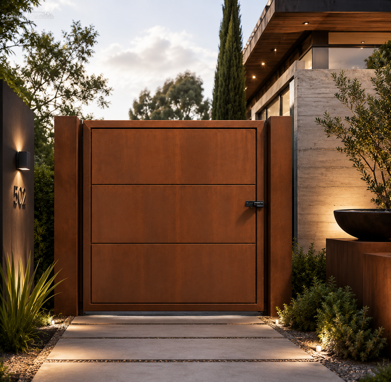 Custom-Made Corten Steel Gates – Durable and Tailored to Your Needs