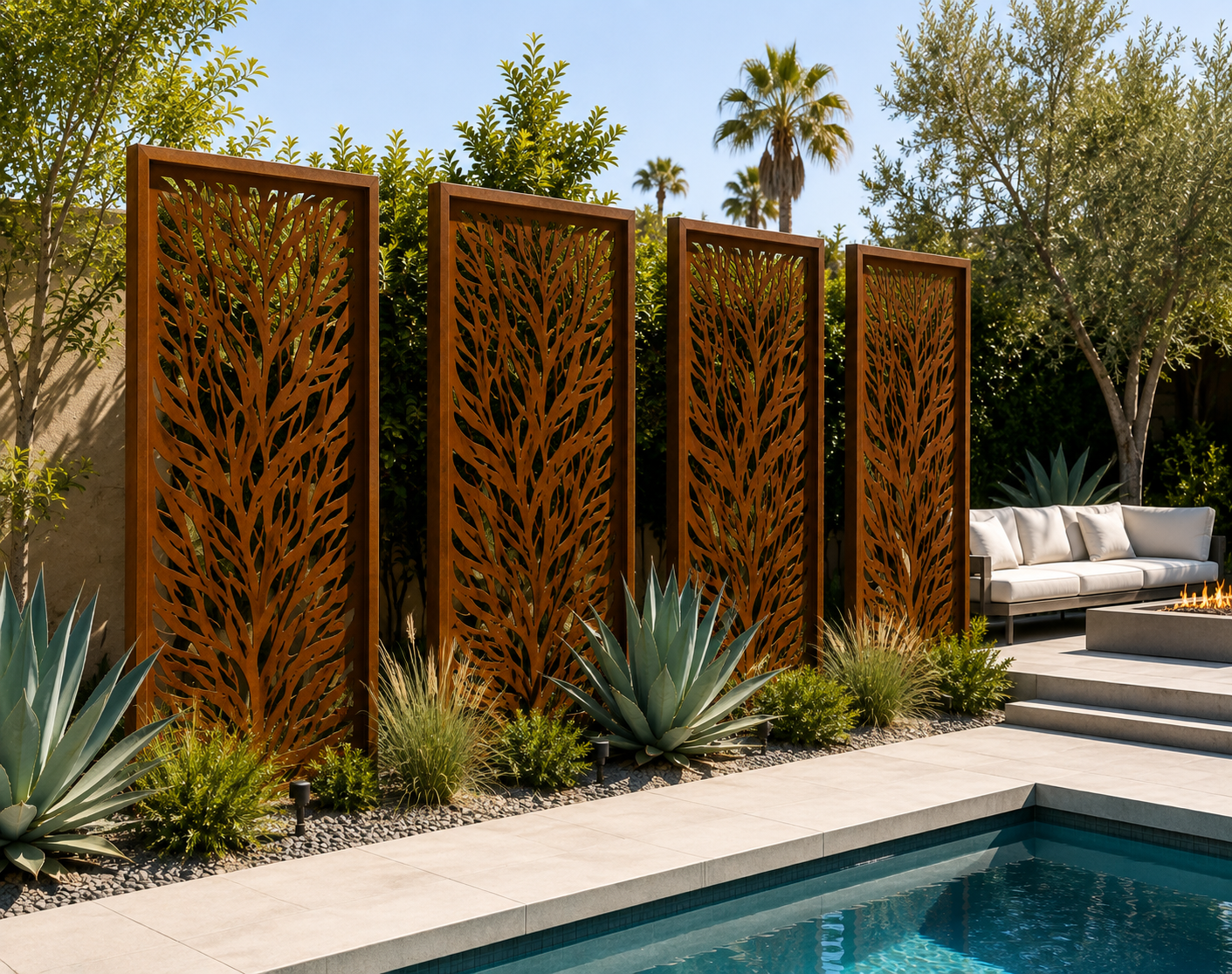 Corten Steel Fence: Fire-Resistant, Durable, and Maintenance-Free Elegance