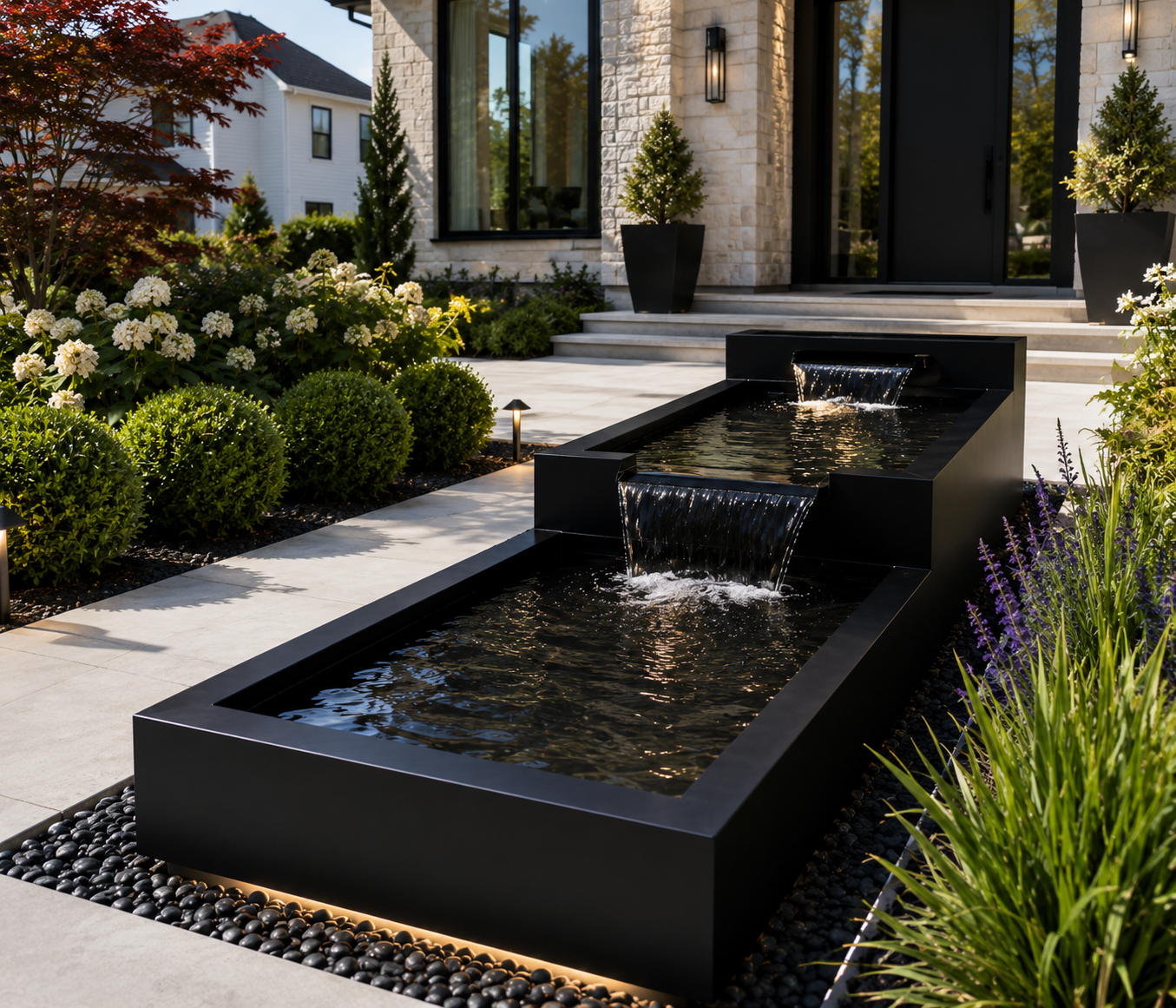 Custom Corten Steel Pond & Water Feature