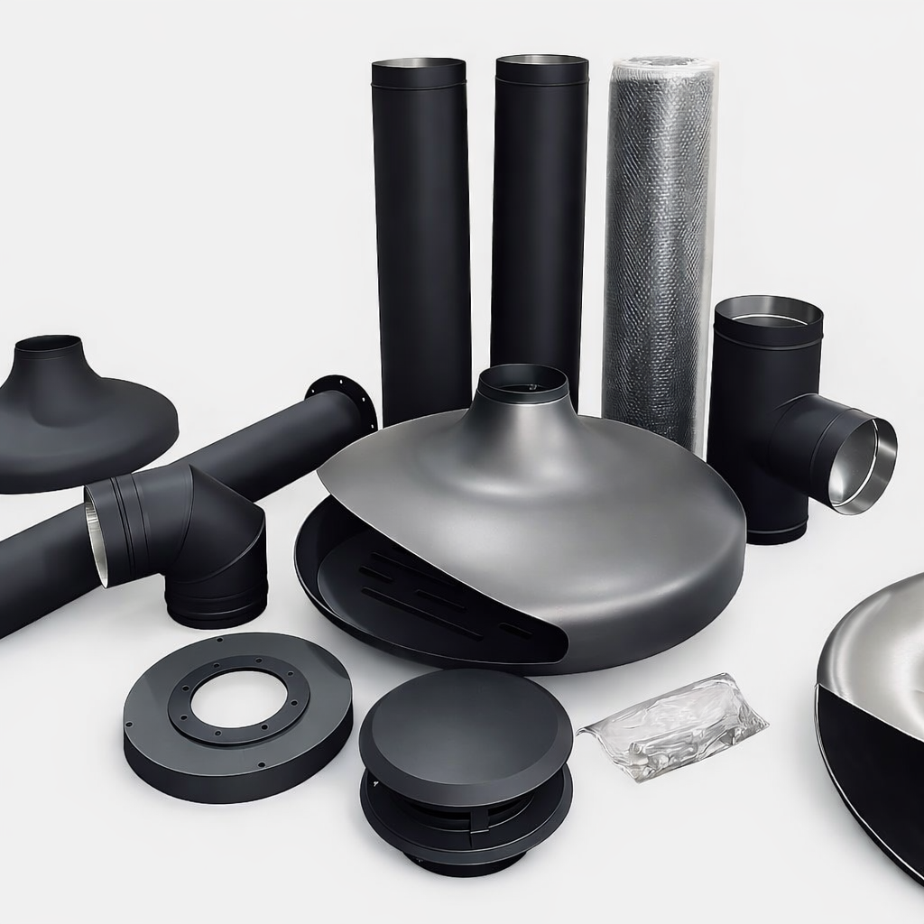 Luxury Hanging Fireplace – Modern Suspended Fireplace, 360 Rotating (wood-burning only), Wood or Gas, Floating Ceiling-Mounted Fire Feature