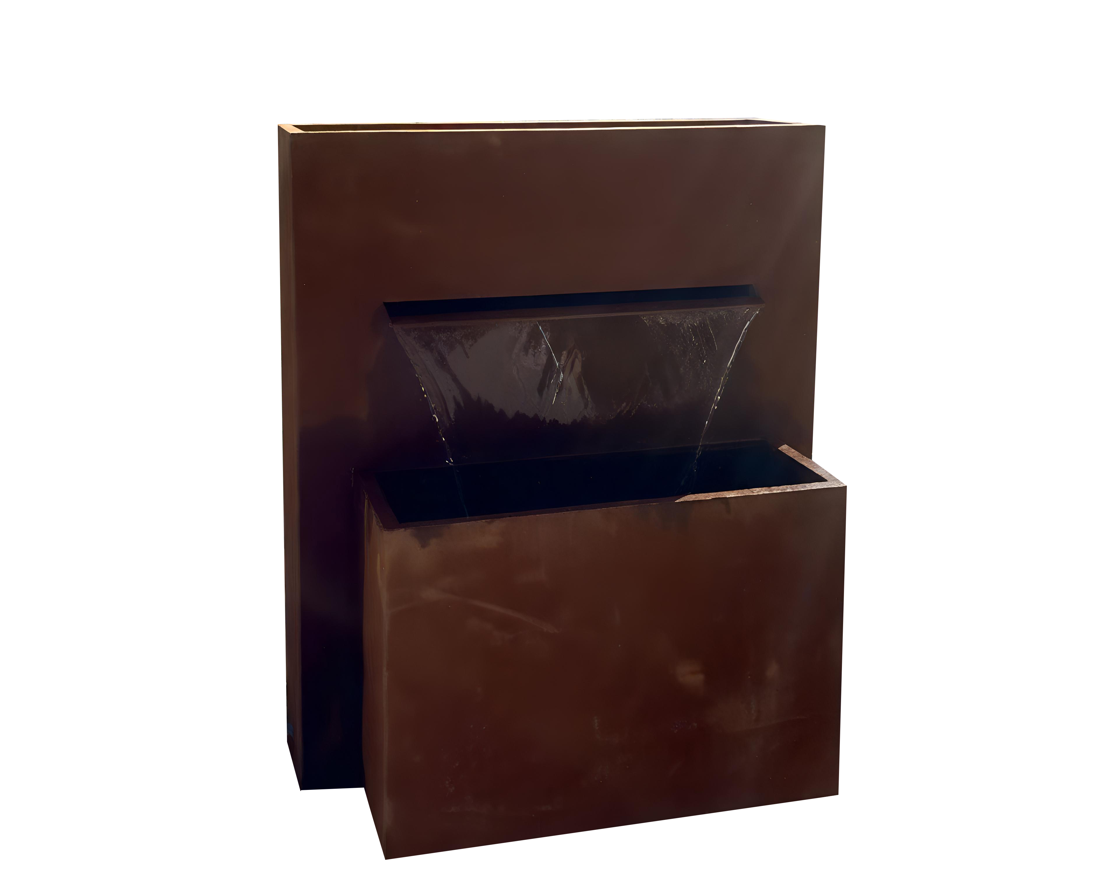 Horizon Cascade Water Feature - Corten Steel Elegance for Outdoor Serenity