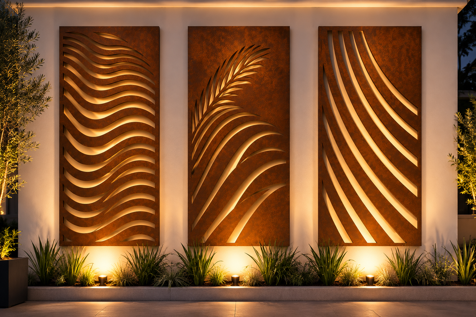 Architectural Corten Steel Wall Panels | Custom Feature Wall | Made in USA