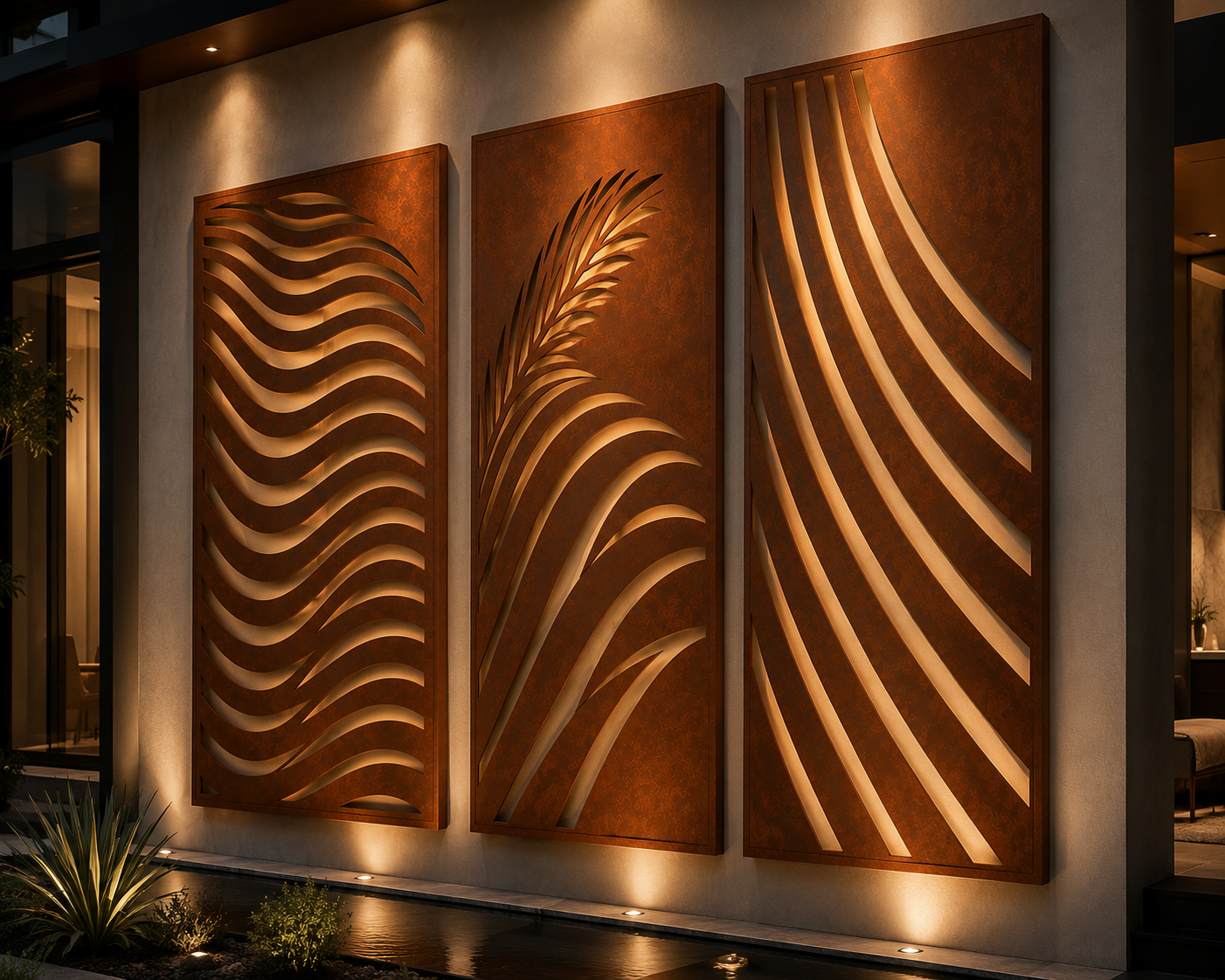 Architectural Corten Steel Wall Panels | Custom Feature Wall | Made in USA