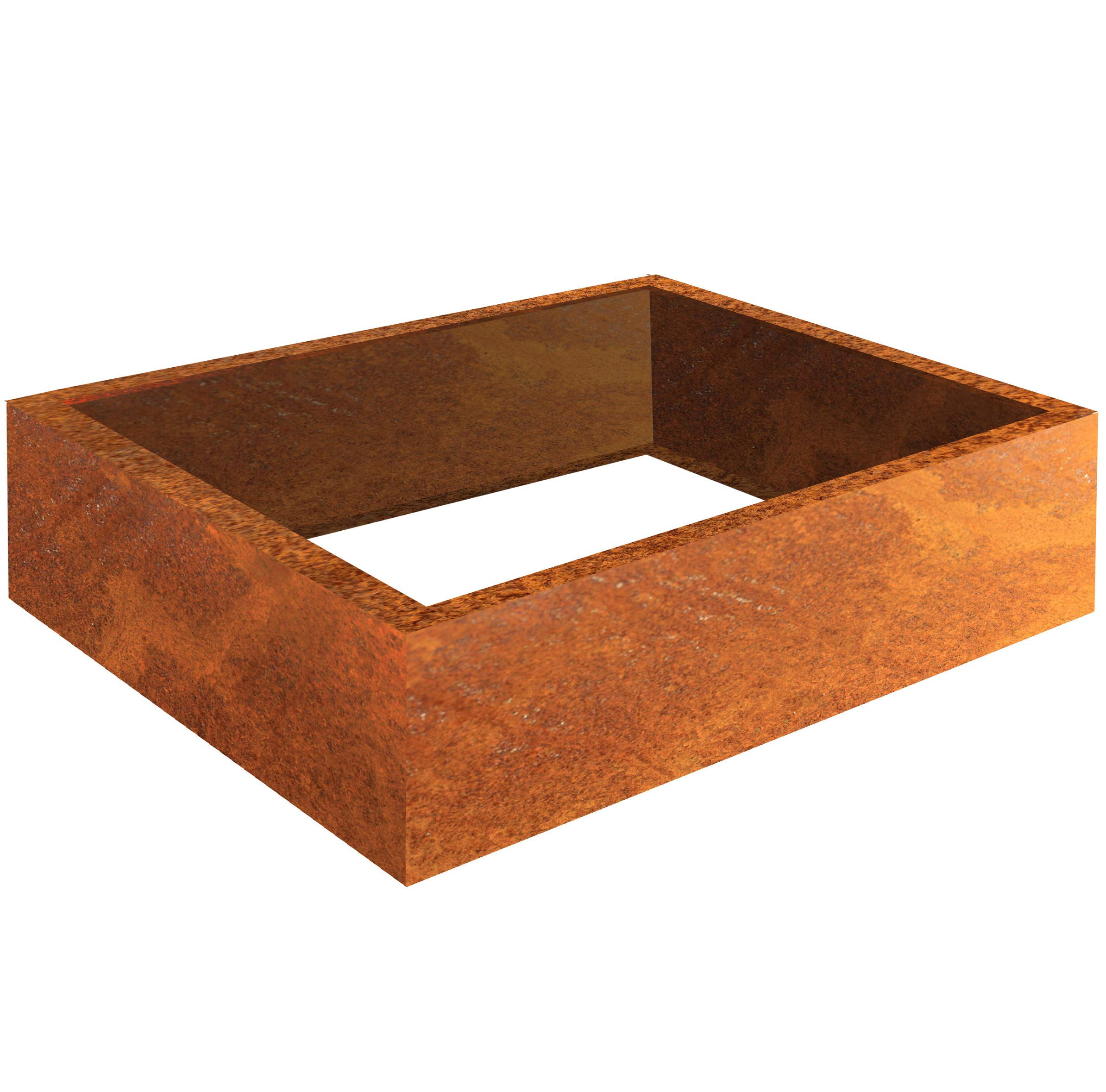 Modern Corten Steel Raised Garden Bed – Durable, Rust-Patina Planter Box USA-Made