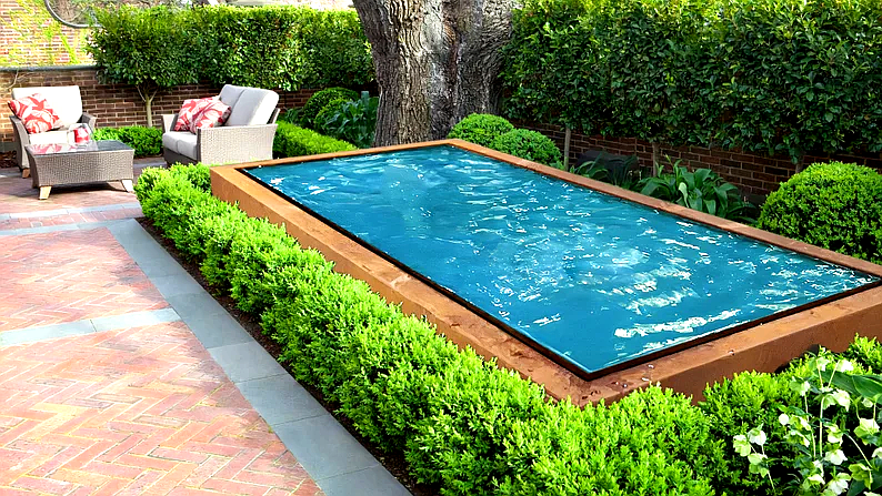 TerraCascade Water Feature - Custom Corten Steel for Outdoor Serenity