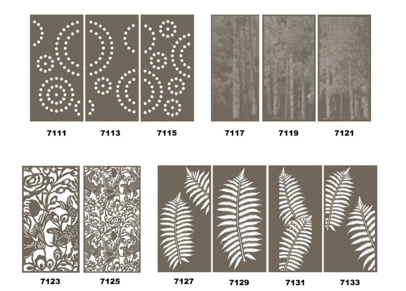 Corten Steel Decorative Privacy Screen – Laser Cut Floral Design for Modern Gardens & Outdoor Spaces