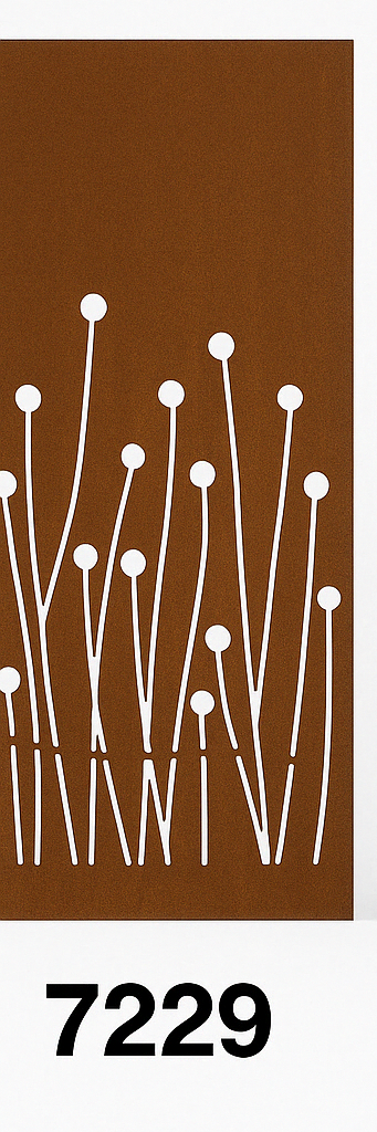 Decorative Corten Steel Privacy Panels – Laser Cut Art for Modern Outdoor Living