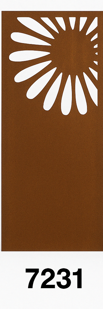 Decorative Corten Steel Privacy Panels – Laser Cut Art for Modern Outdoor Living