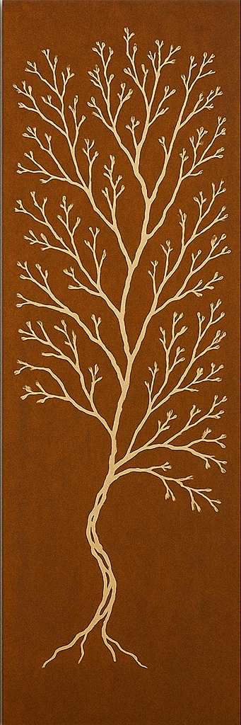 Corten Steel Decorative Privacy Screen – Laser Cut Floral Design for Modern Gardens & Outdoor Spaces