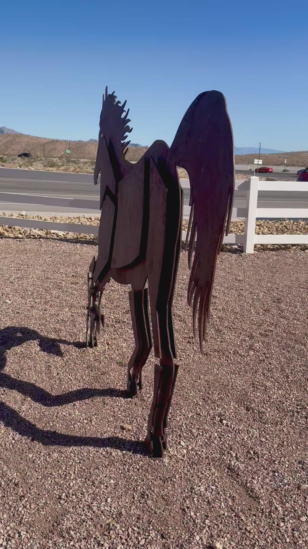 Elevate your property w/ timeless western charm and honor your beloved horse with this custom-made metal horse sculpture