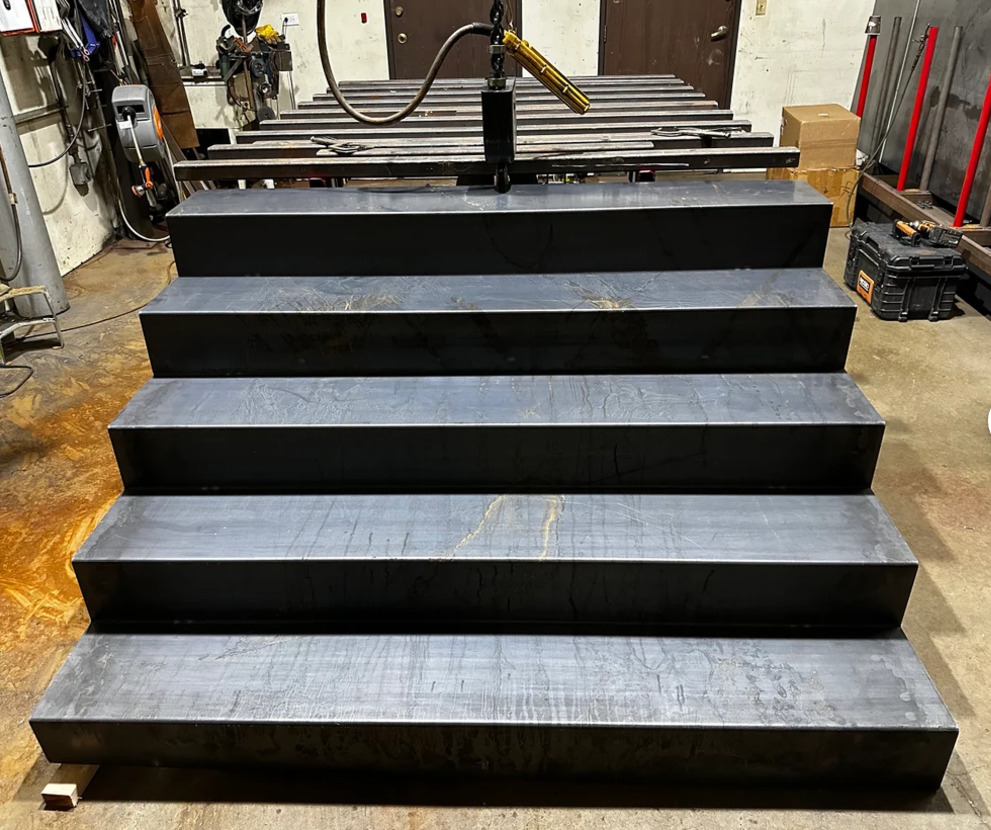 Custom Corten Steel Garden Steps