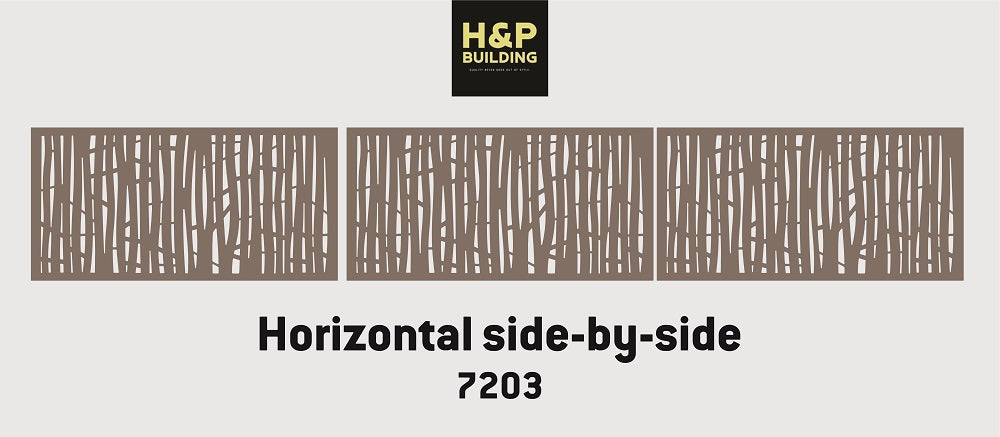 H&P Custom Made Privacy outdoor privacy panels  Decoration Panel	30”x50” Metal