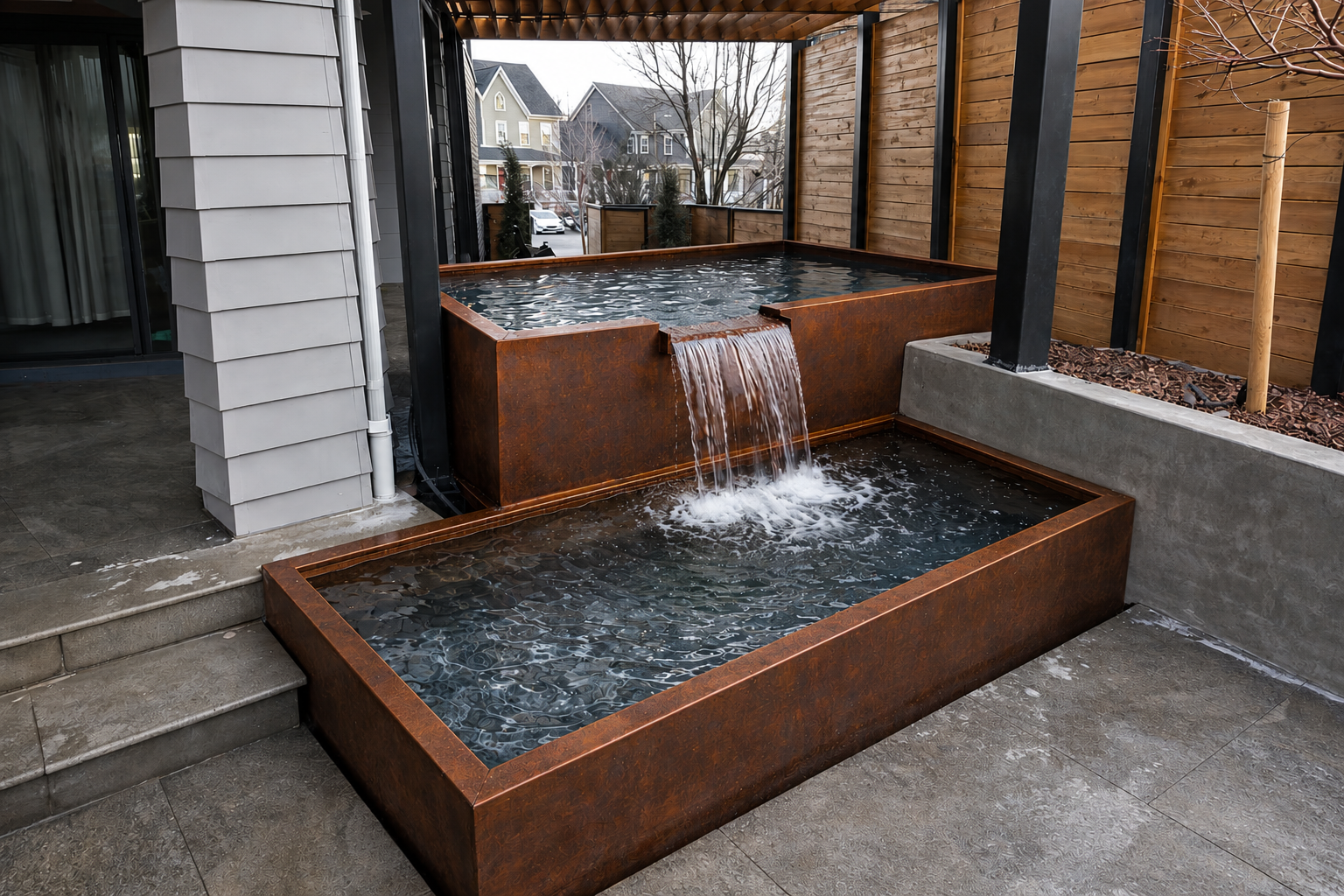 Custom Swimming Pool / Plunge Pool – Luxury Architectural Metal Pool