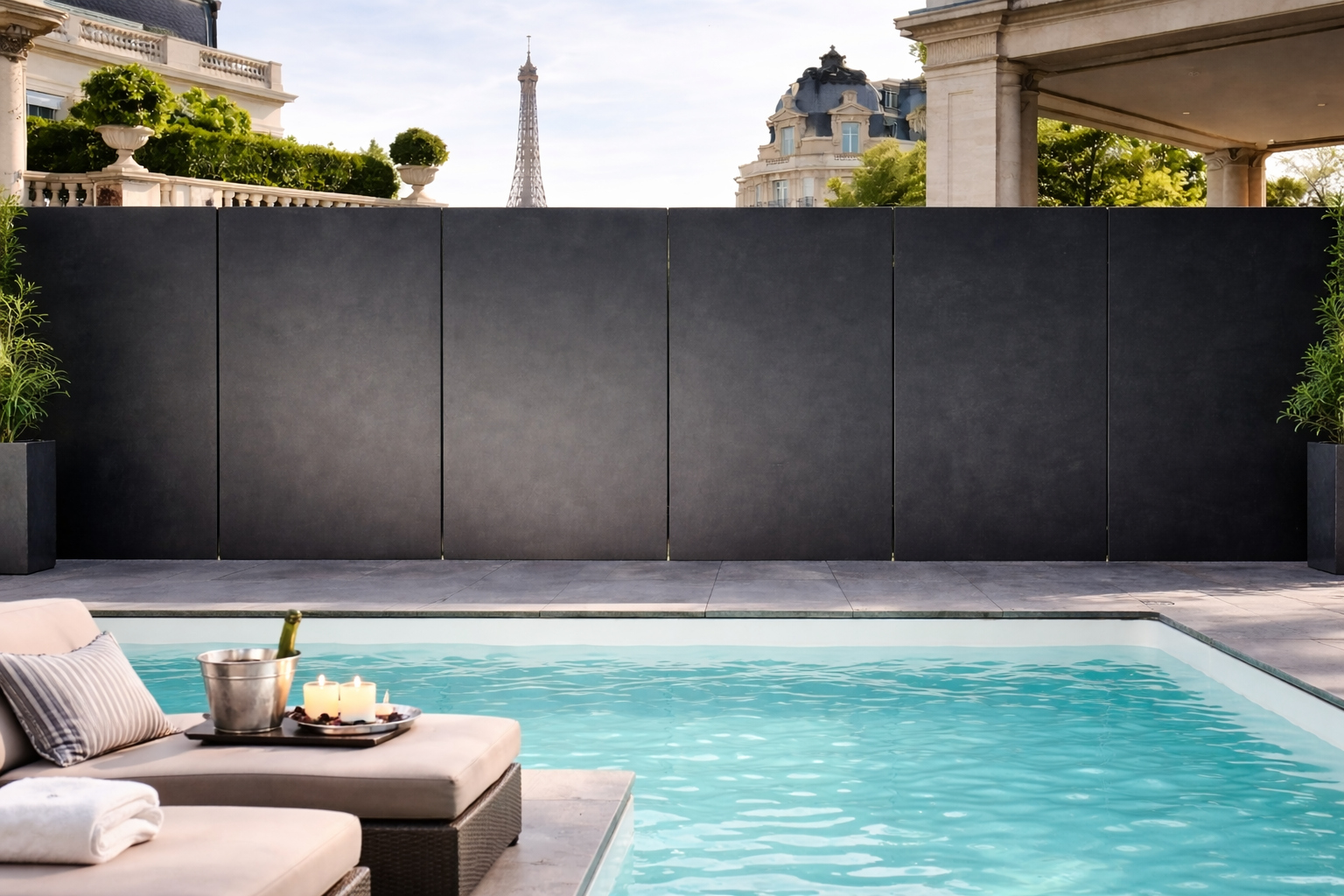 Outdoor Privacy Fence | Custom Metal Screen Wall – H&P Building