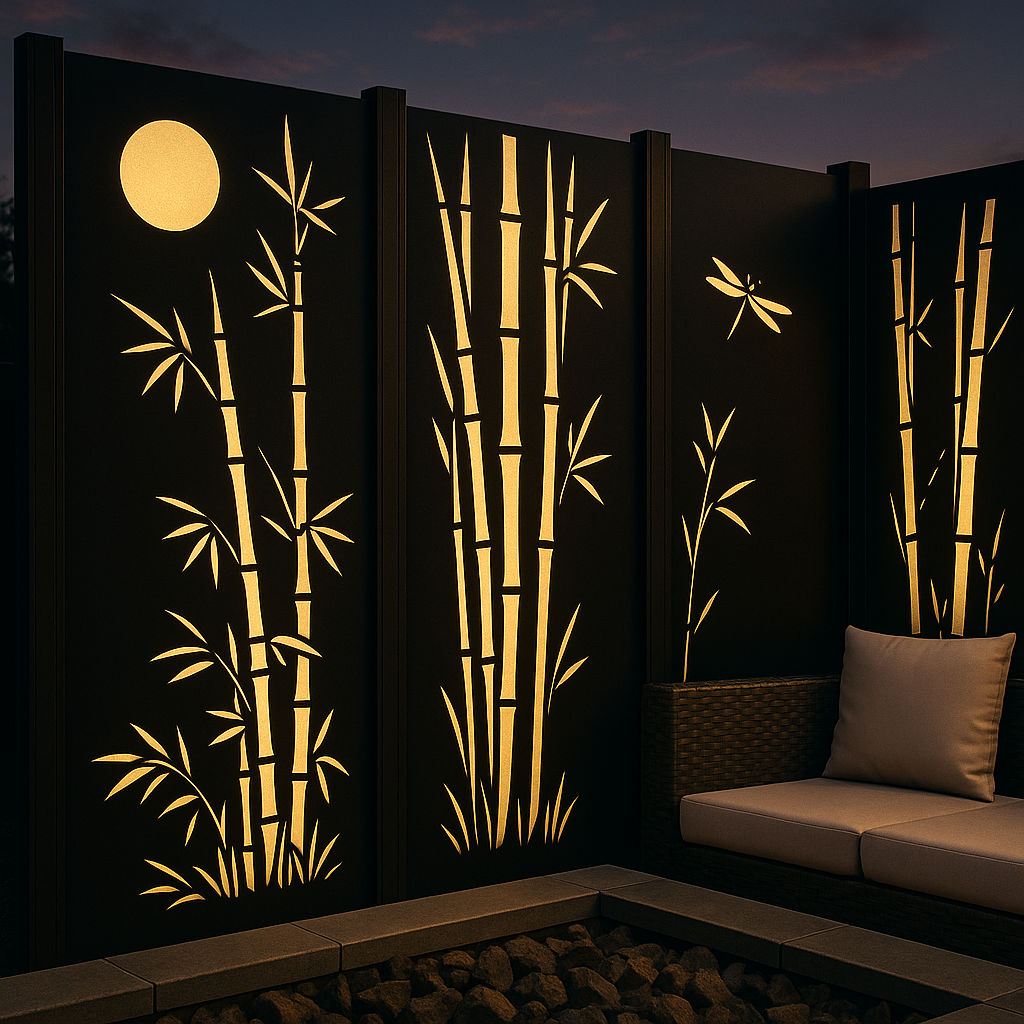 🌿 Corten Steel Bamboo Decorative Panels – Privacy &amp; Style for Outdoor Spaces | H&amp;P Building 🌿