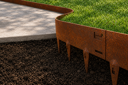 Custom-Made Corten Steel Flexible Lawn Edging – Durable, Stylish, and Perfectly Tailored