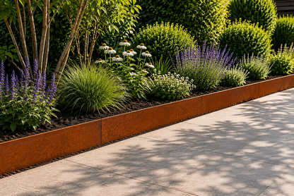 Custom-Made Corten Steel Flexible Lawn Edging – Durable, Stylish, and Perfectly Tailored