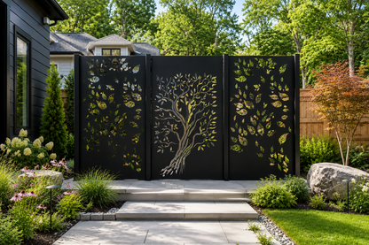 Custom Made Size - Outdoor Privacy Screen, Metal Wall Art, Panel, Custom Outdoor Privacy Screens.