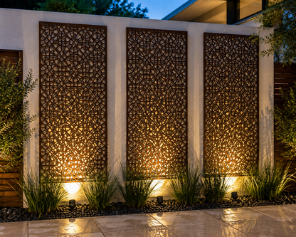 Custom Made Size - Mosaic Harmony™ Laser Cut Metal Privacy Screen Panels