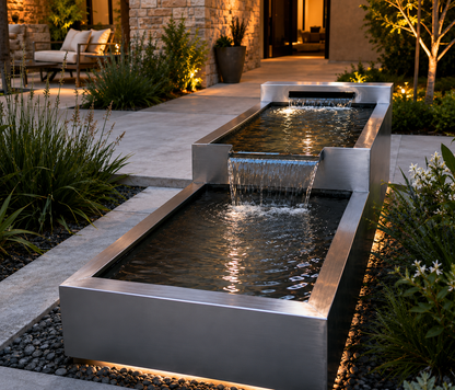 Custom Corten Steel Pond & Water Feature