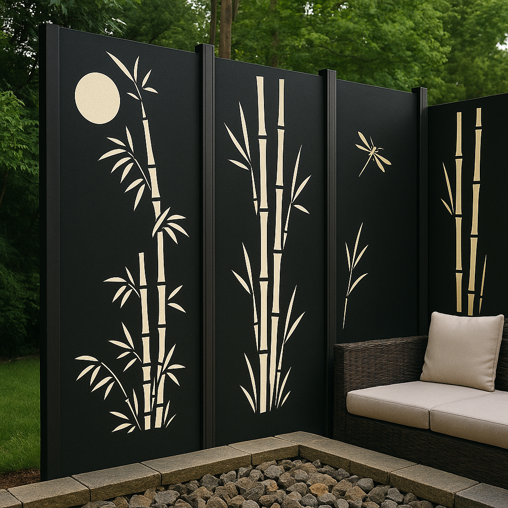 🌿 Corten Steel Bamboo Decorative Panels – Privacy &amp; Style for Outdoor Spaces | H&amp;P Building 🌿