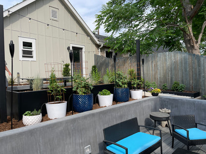 Custom Made Planter Box. Corten Steel Planters, Raised bed Corten Steel Planter boxes.