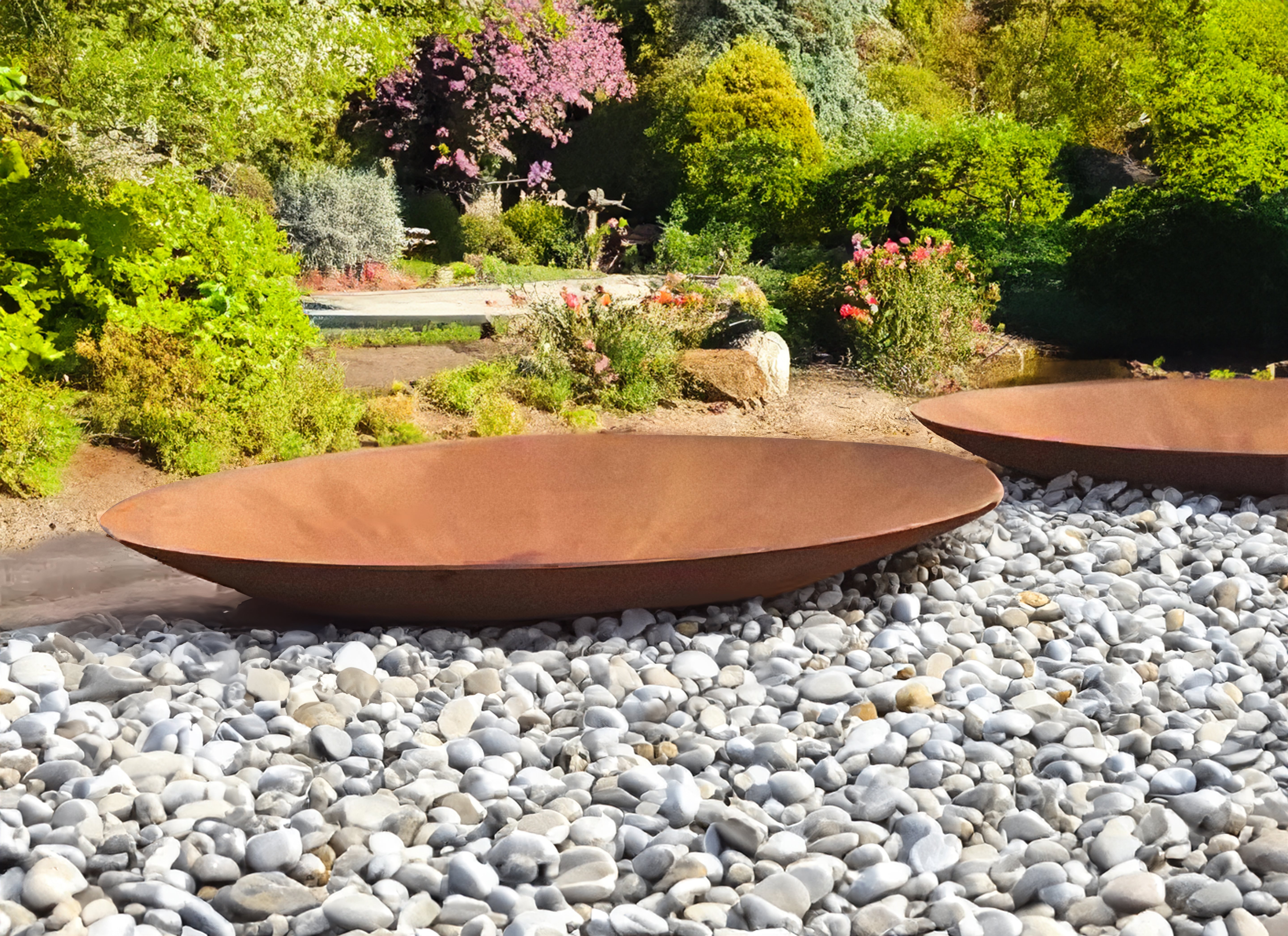 Premium Corten Steel Reflecting Water Bowl – Durable, Stylish, and Perfect for Outdoor Spaces