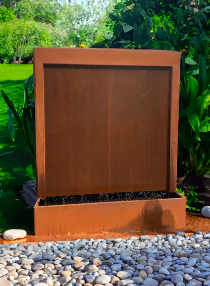 Rustic Cascade Water Feature - Transform Your Garden with Corten Steel Elegance