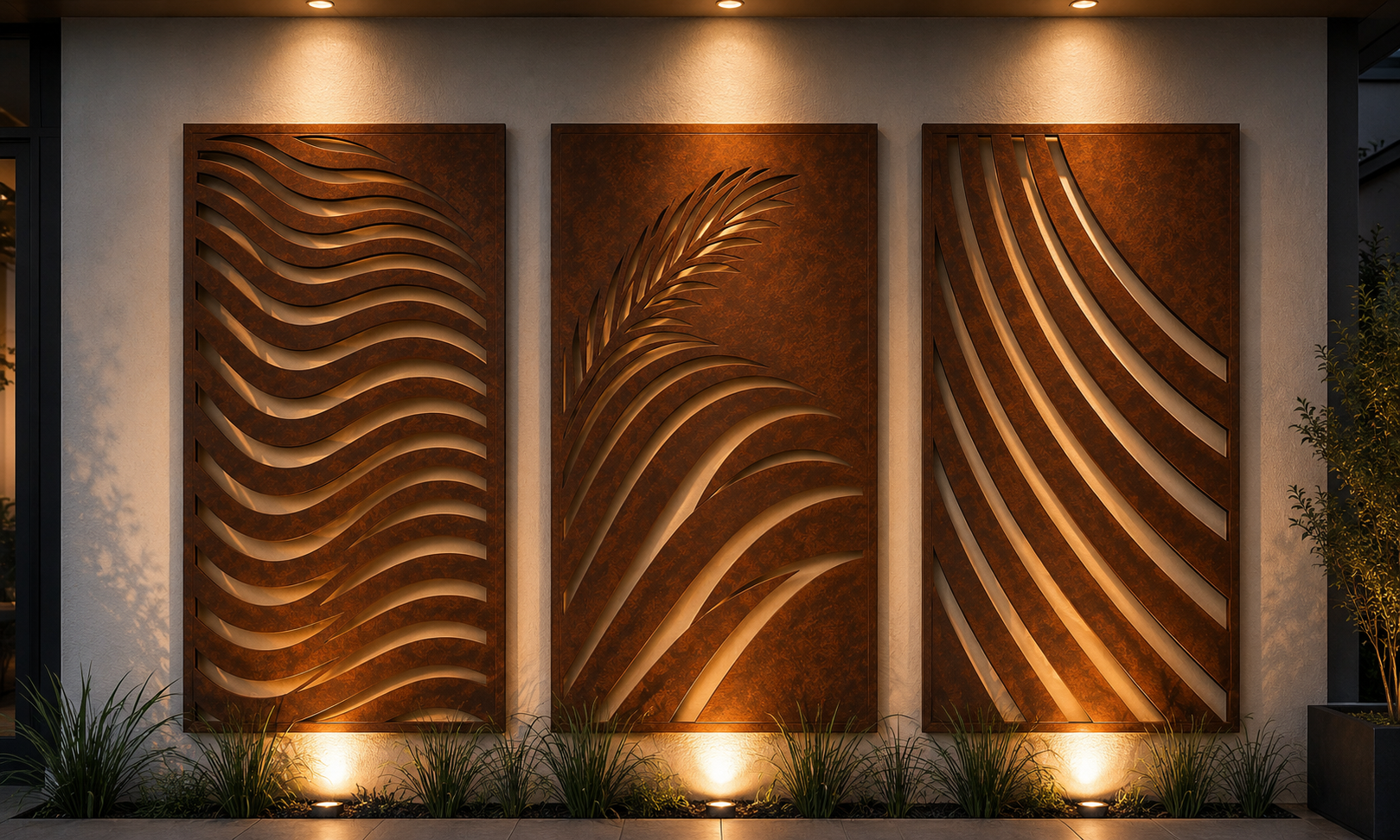 Architectural Corten Steel Wall Panels | Custom Feature Wall | Made in USA