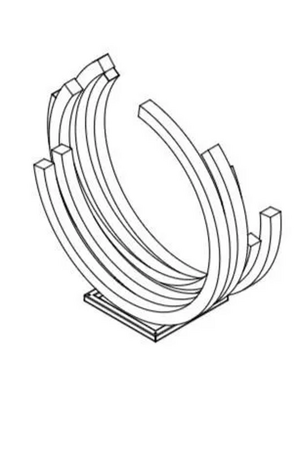 Custom-Made Garden Ring Large Corten Steel Moongate Sculpture – Modern Outdoor Garden Arch & Landscape Art