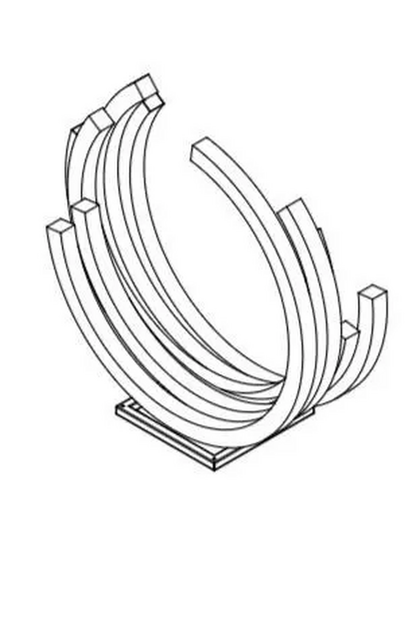 Custom-Made Garden Ring Large Corten Steel Moongate Sculpture – Modern Outdoor Garden Arch & Landscape Art