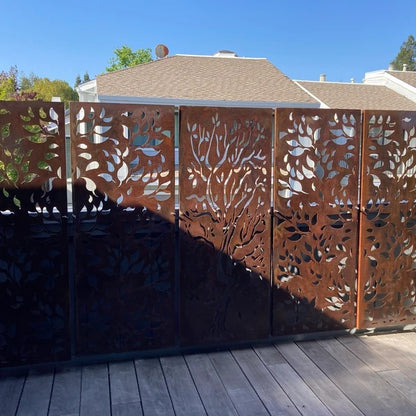 Custom Privacy Screens by H&P Building – Premium Decorative Steel Screens, Made in the USA