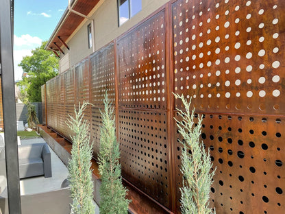 Custom Made Size - Corten Steel Outdoor Privacy, Metal Wall Art, Custom Metal Art, Large Metal Wall Sculpture.