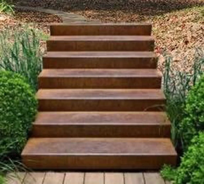 Custom made - Garden steps - Corten Steel Garden Steps - Corten Steel Garden Products